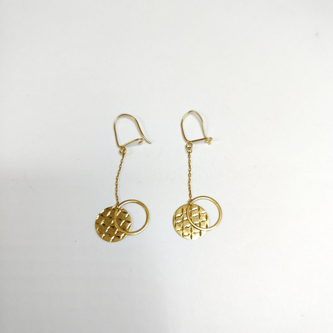 ARETES PAR ORO 14 K 2.3 GRMS (SEMINUEVO)