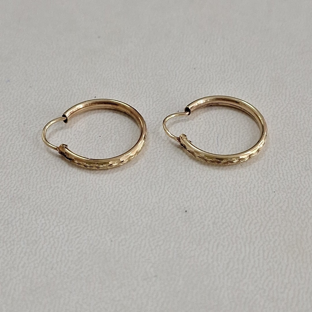 ARRACADAS PAR ORO 10 K 1.5 GRMS (SEMINUEVO)