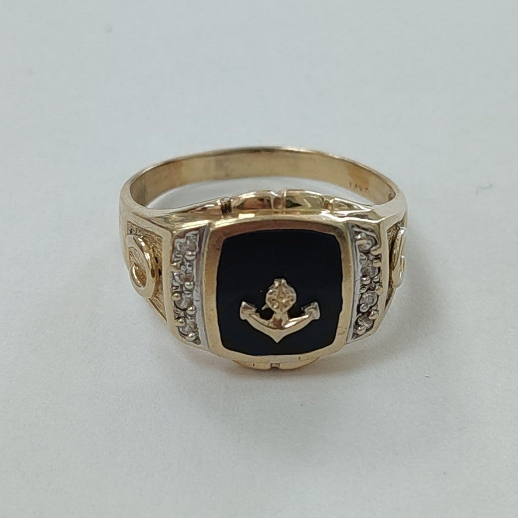 ANILLO ORO 14 K 6 GRMS (SEMINUEVO)