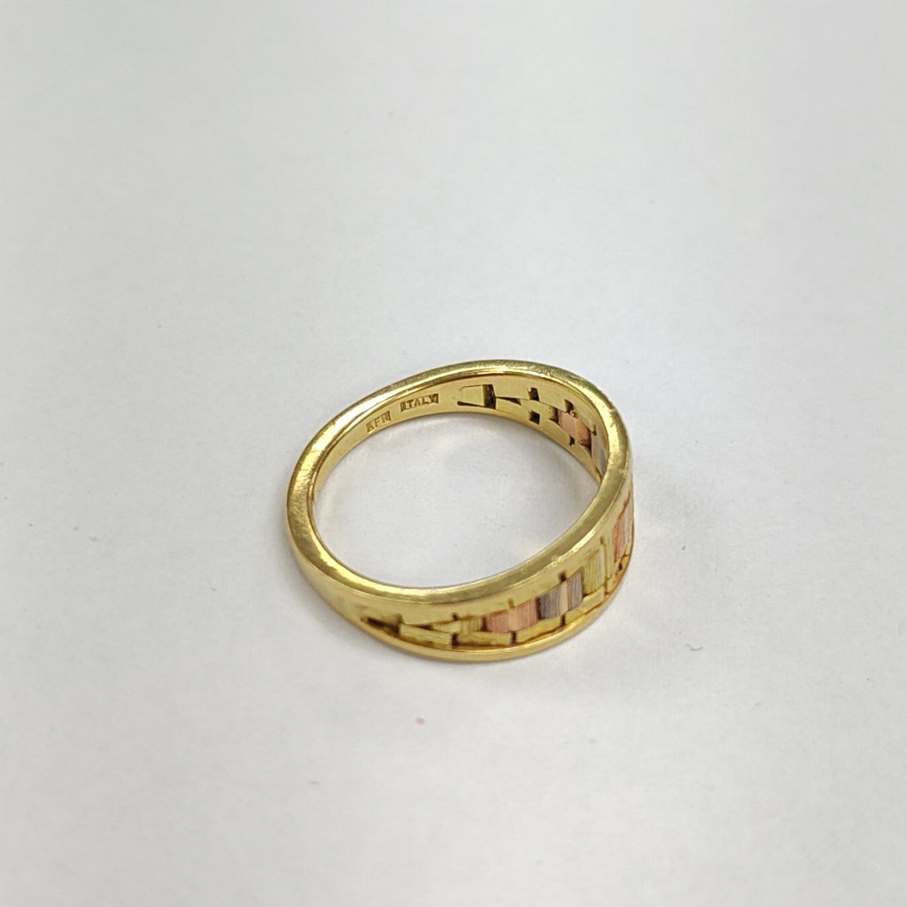 ANILLITO ORO COMBINADO 14 K 3.4 GRMS (SEMINUEVO)