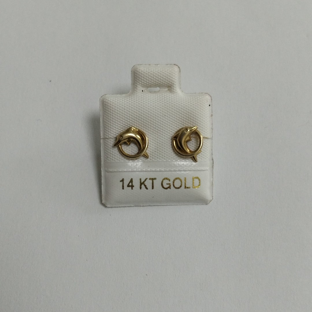 ARETES PAR ORO 14 K 0,80 GRMS (SEMINUEVO)