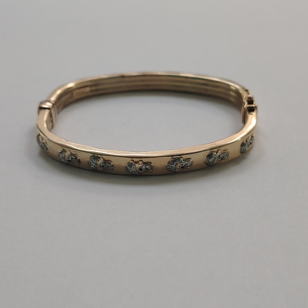PULSERA RIGIDA ORO 14 K 8.7 GRMS (SEMINUEVO)