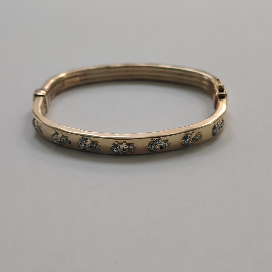 PULSERA RIGIDA ORO 14 K 8.7 GRMS (SEMINUEVO)