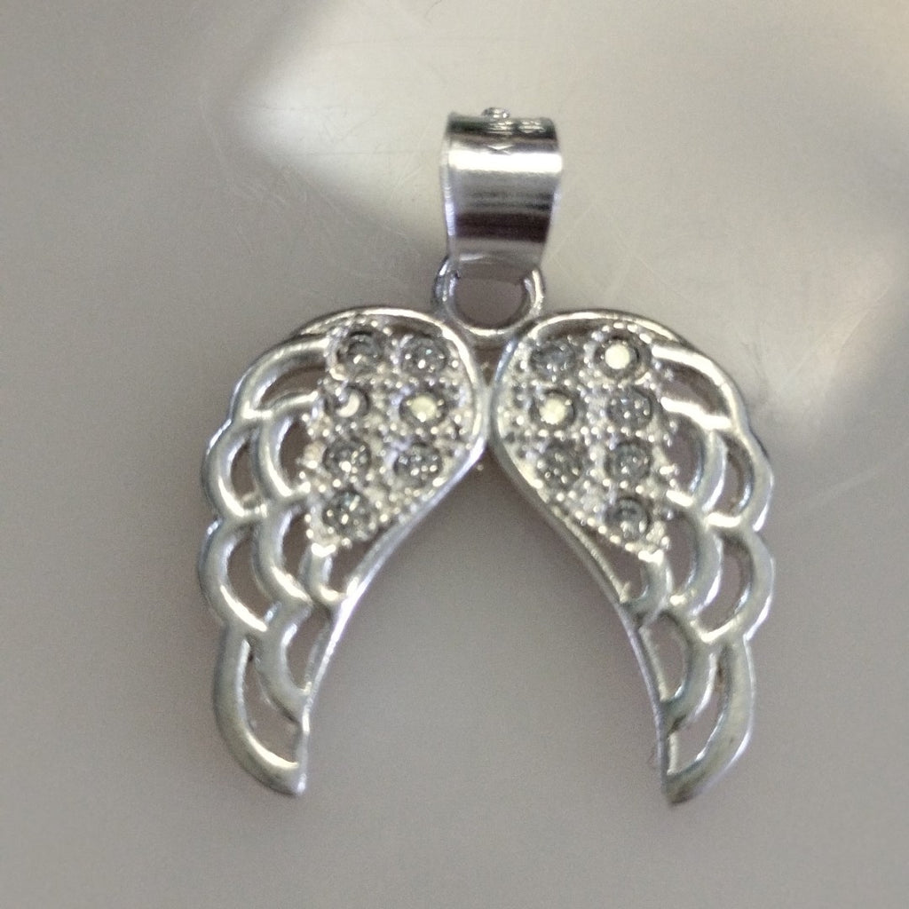 DIJE ALAS C/CIRCONIAS PLATA .925 2.3 GR (NUEVO)
