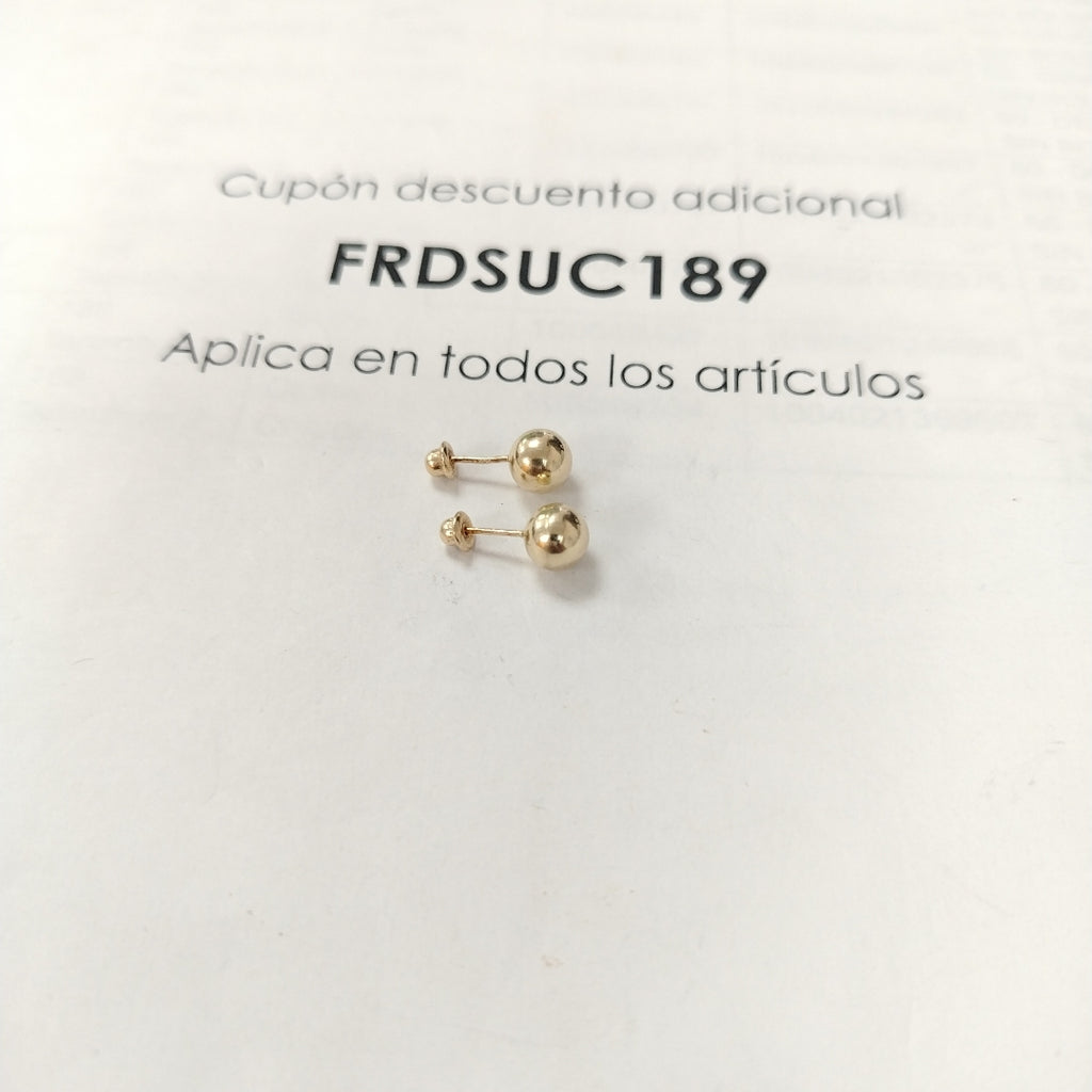 BROQUELES PAR ORO 10 K 0.5 GRMS (SEMINUEVO)