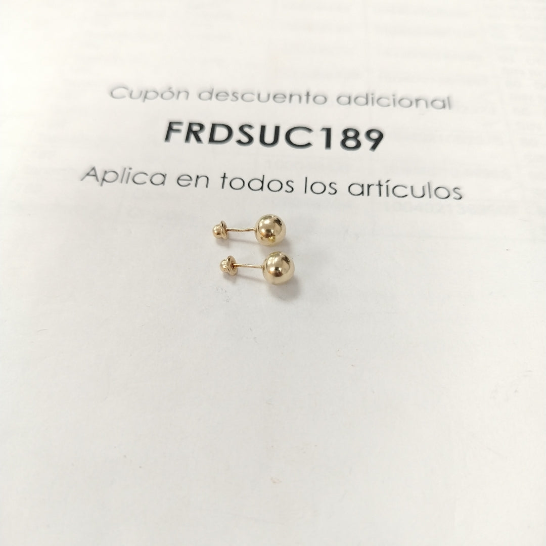 BROQUELES PAR ORO 10 K 0.5 GRMS (SEMINUEVO)