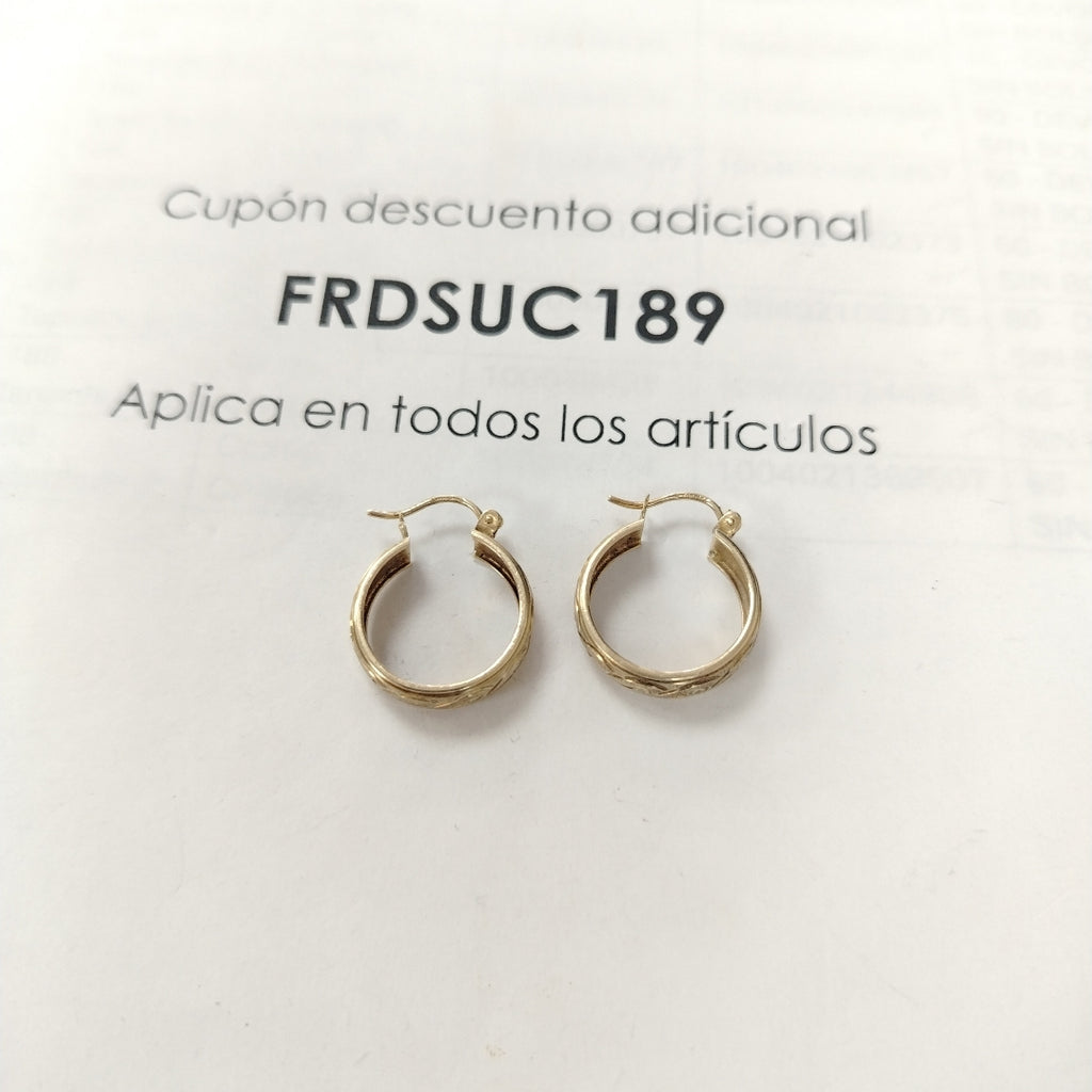 ARRACADAS PAR ORO 10 K 2.5 GRMS (SEMINUEVO)