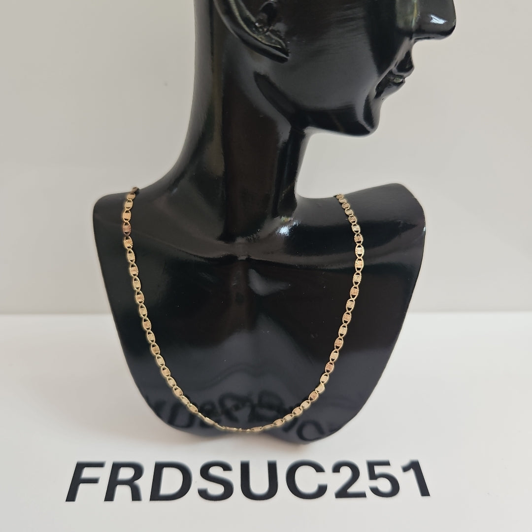 CADENA ORO, ORO COMBINADO 10 K 1.5 GRMS (SEMINUEVO)