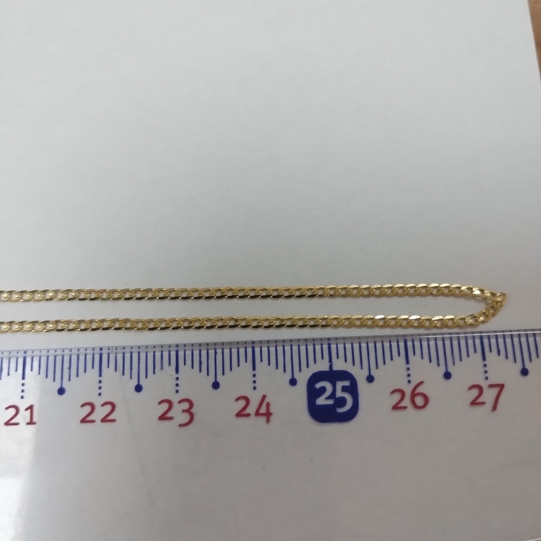 CADENAS BARBADA AMARILLA ORO 14K 2.2 (NUEVO)