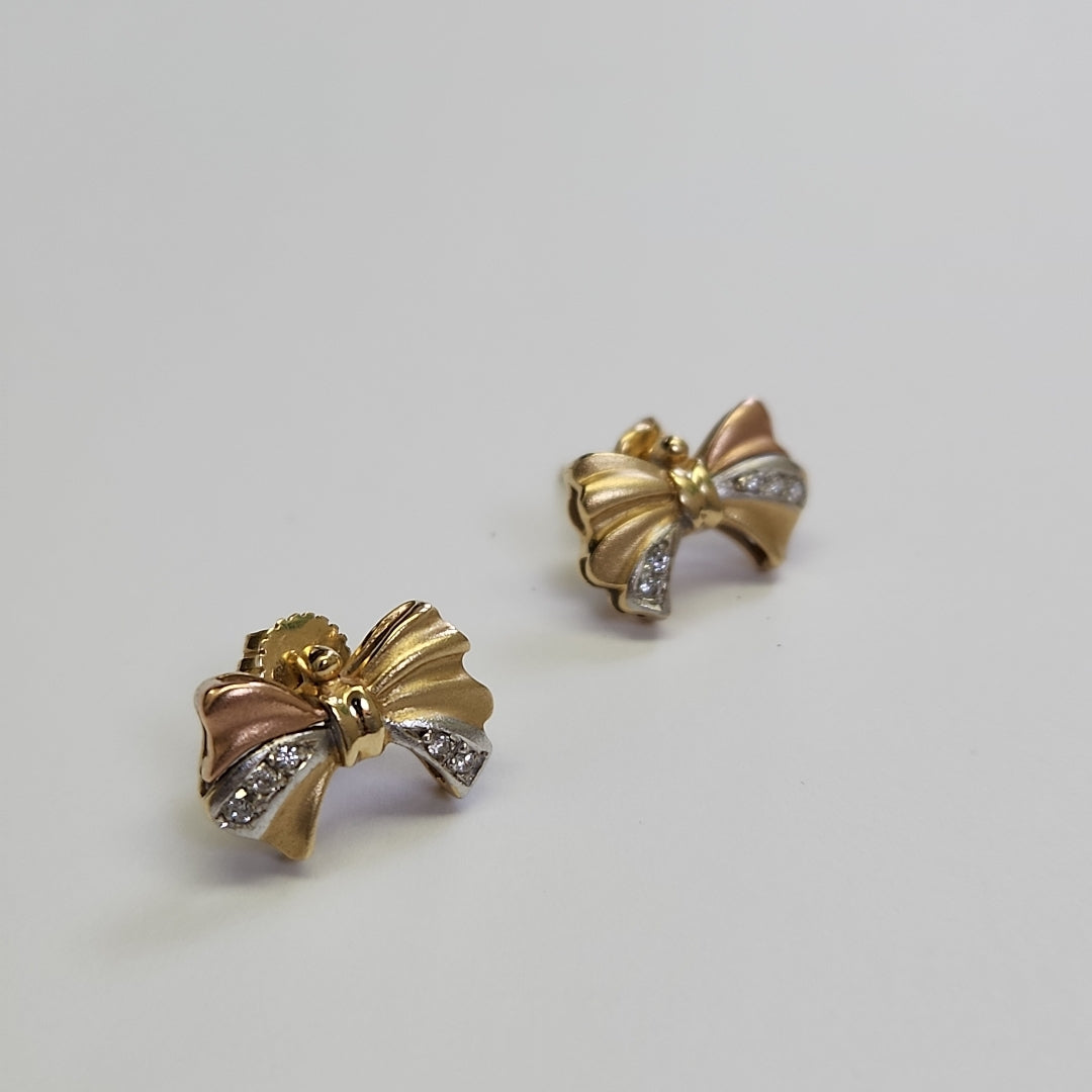 BROQUELES PAR ORO 14 K 3,40 GRMS (SEMINUEVO)