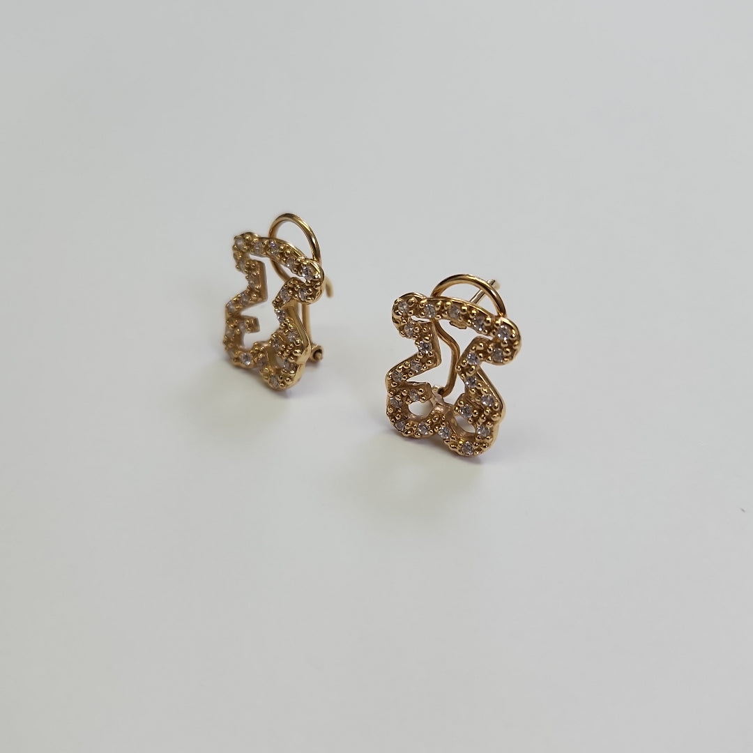 ARETES PAR ORO 14 K 4,20 GRMS (SEMINUEVO)