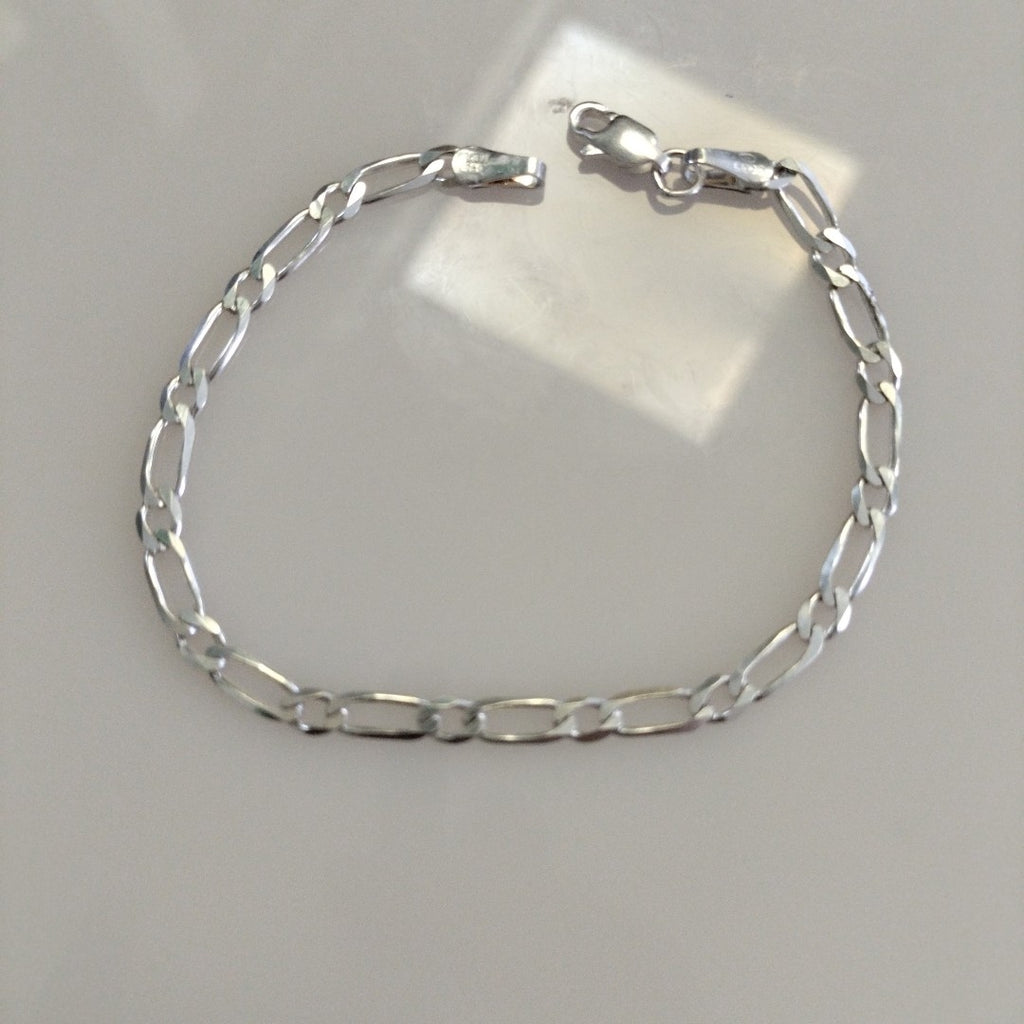 PULSERA TEJIDO 1X1 PLATA .925 18 CM 3.4 GR (NUEVO)