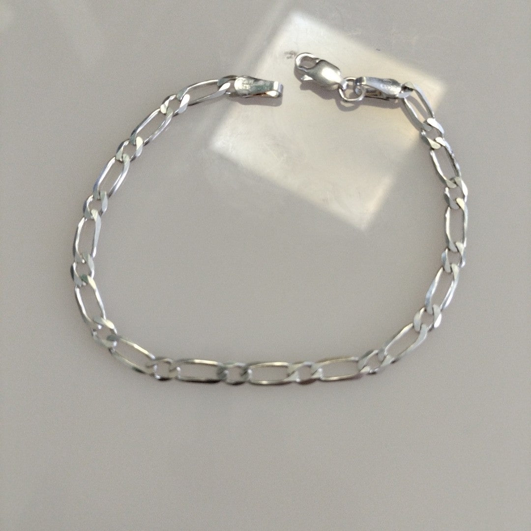 PULSERA TEJIDO 1X1 PLATA .925 18 CM 3.4 GR (NUEVO)