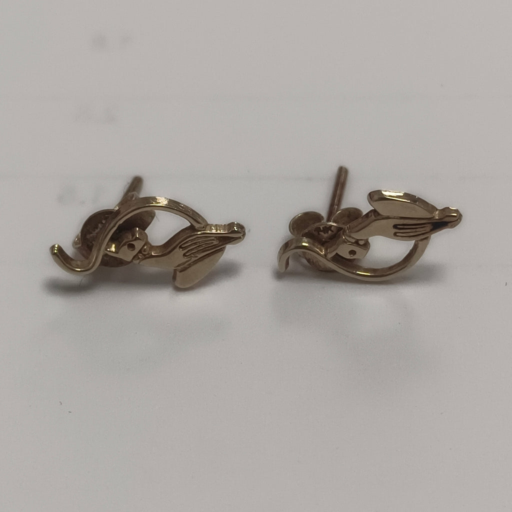 ARETES PAR ORO 14 K 1.2 GRMS (SEMINUEVO)