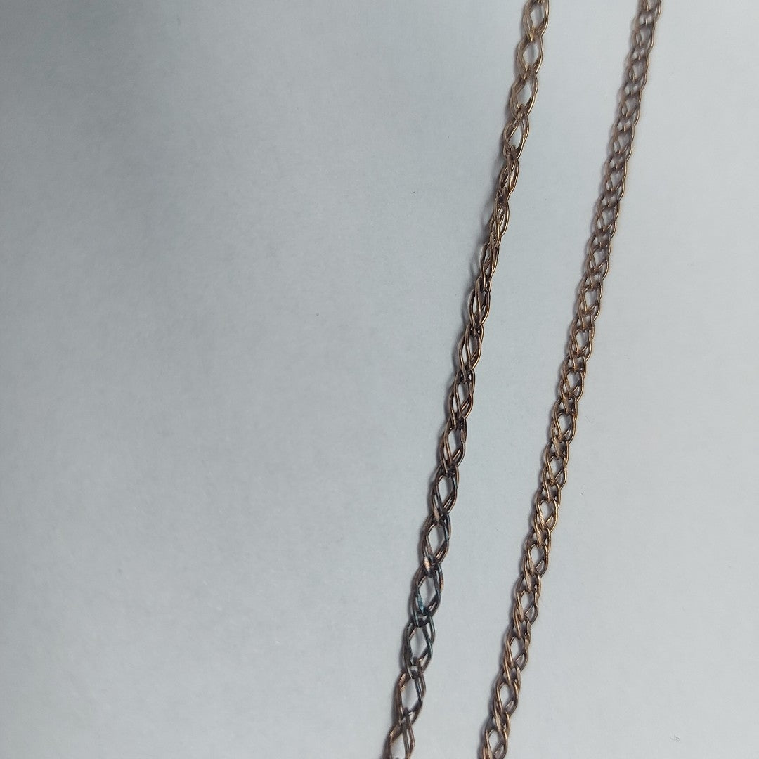 CADENA TEJIDO ESLABONES PLATA .925 50 CM 3.6 GR (NUEVO)