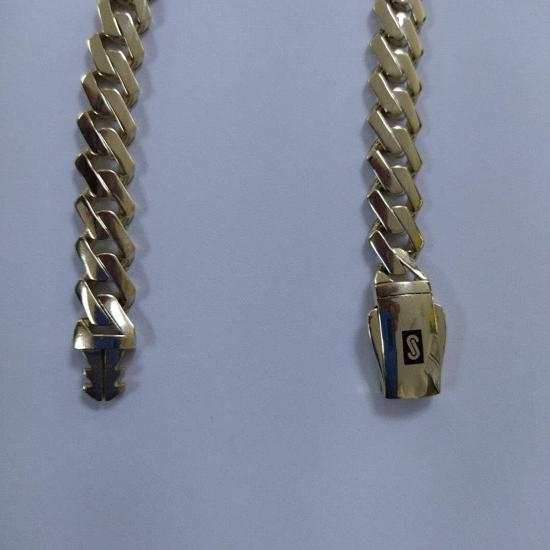 PULSERA CABALLERO MONACO ORO 10K 12.4 (NUEVO)