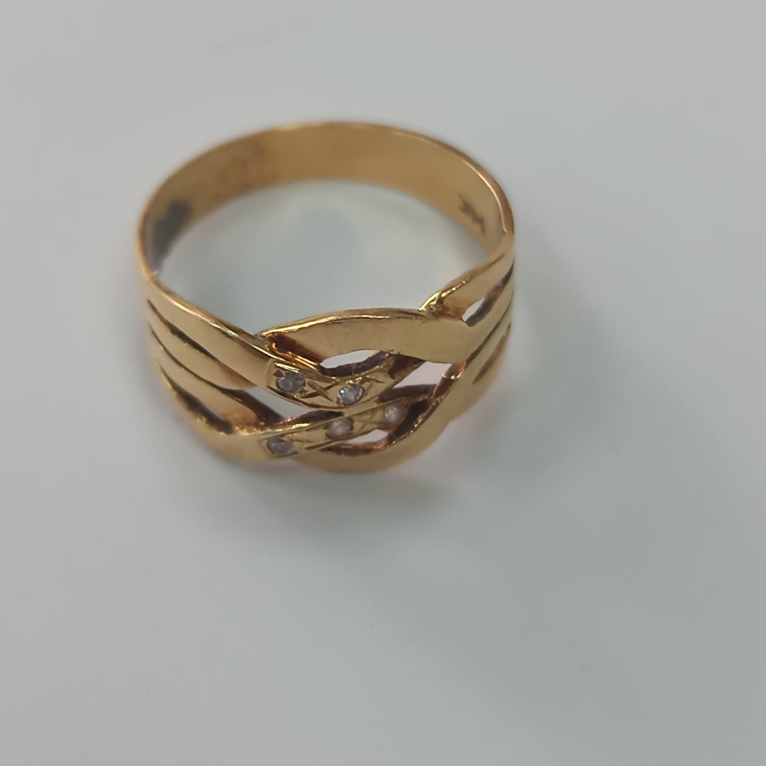 ANILLO ORO 14 K 3,20 GRMS (SEMINUEVO)