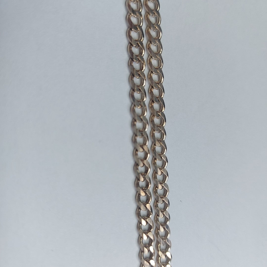 CADENA TEJIDO BARBADO PLATA .925 55 CM 12.9 GR (NUEVO)