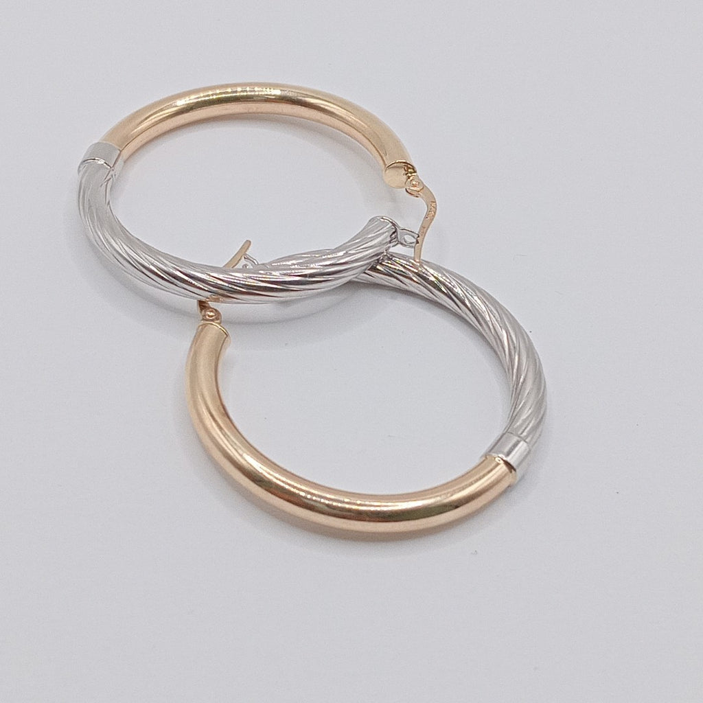 ARRACADAS PAR ORO,RODIADO 14 K 4,30 GRMS (SEMINUEVO)