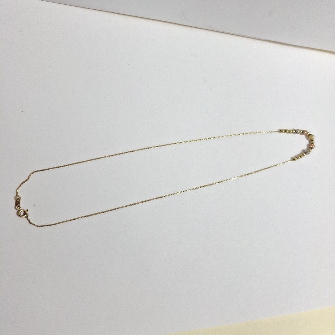 CADENA ORO COMBINADO 14 K 4.6 GRMS (SEMINUEVO)