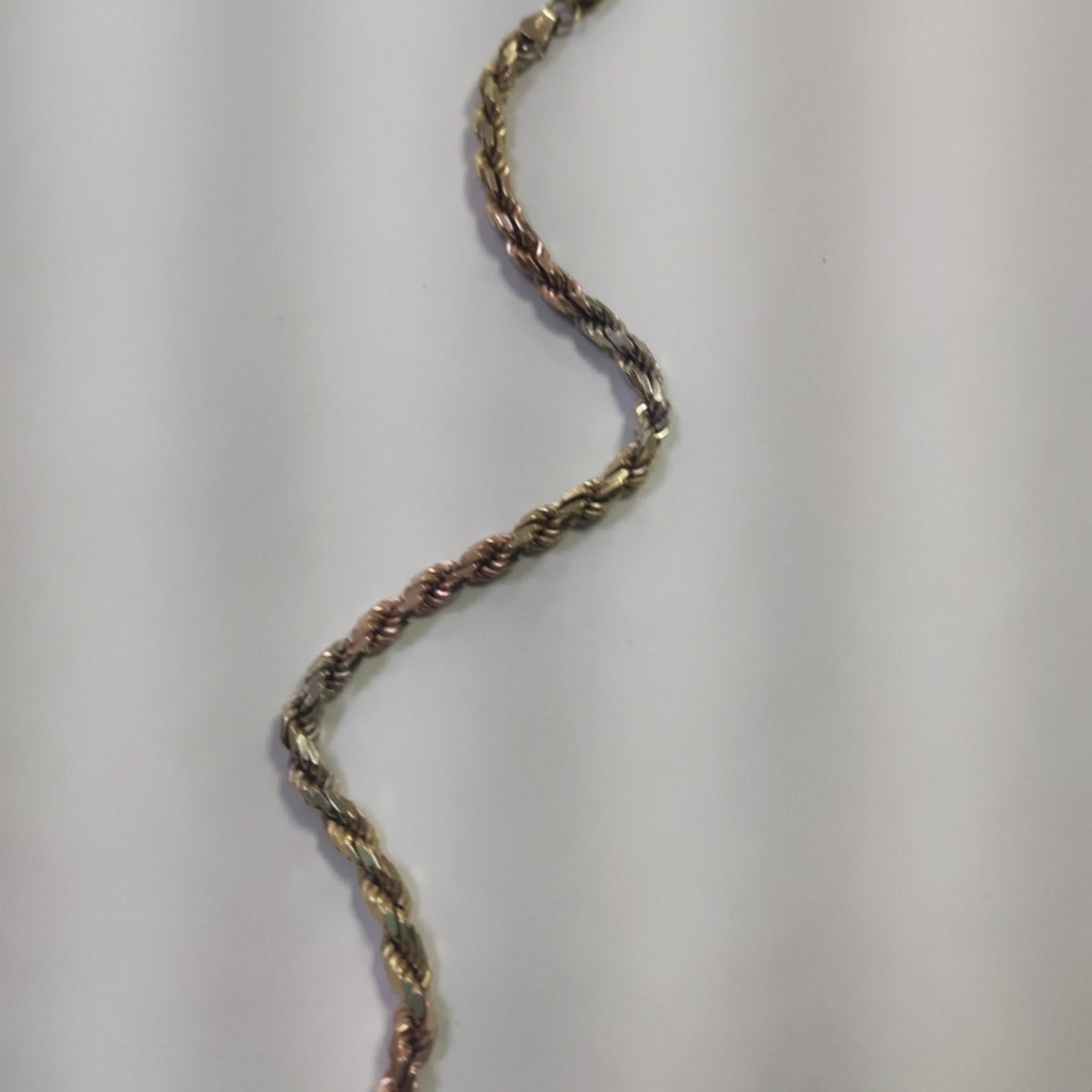 PULSERA ORO, ORO COMBINADO 10 K 13.7 GRMS (SEMINUEVO)