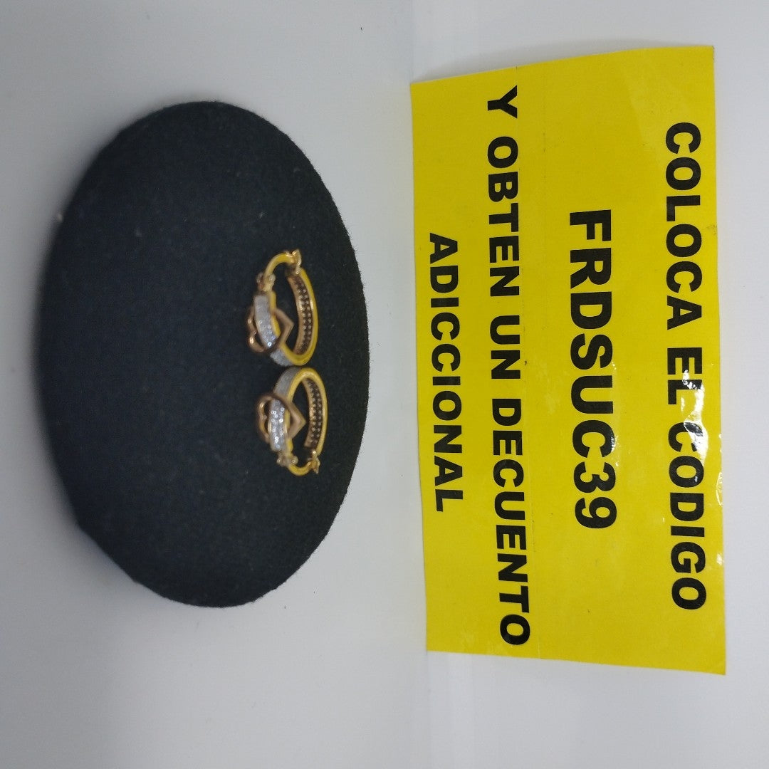 ARRACADAS PAR ORO 14 K 3,10 GRMS (SEMINUEVO)
