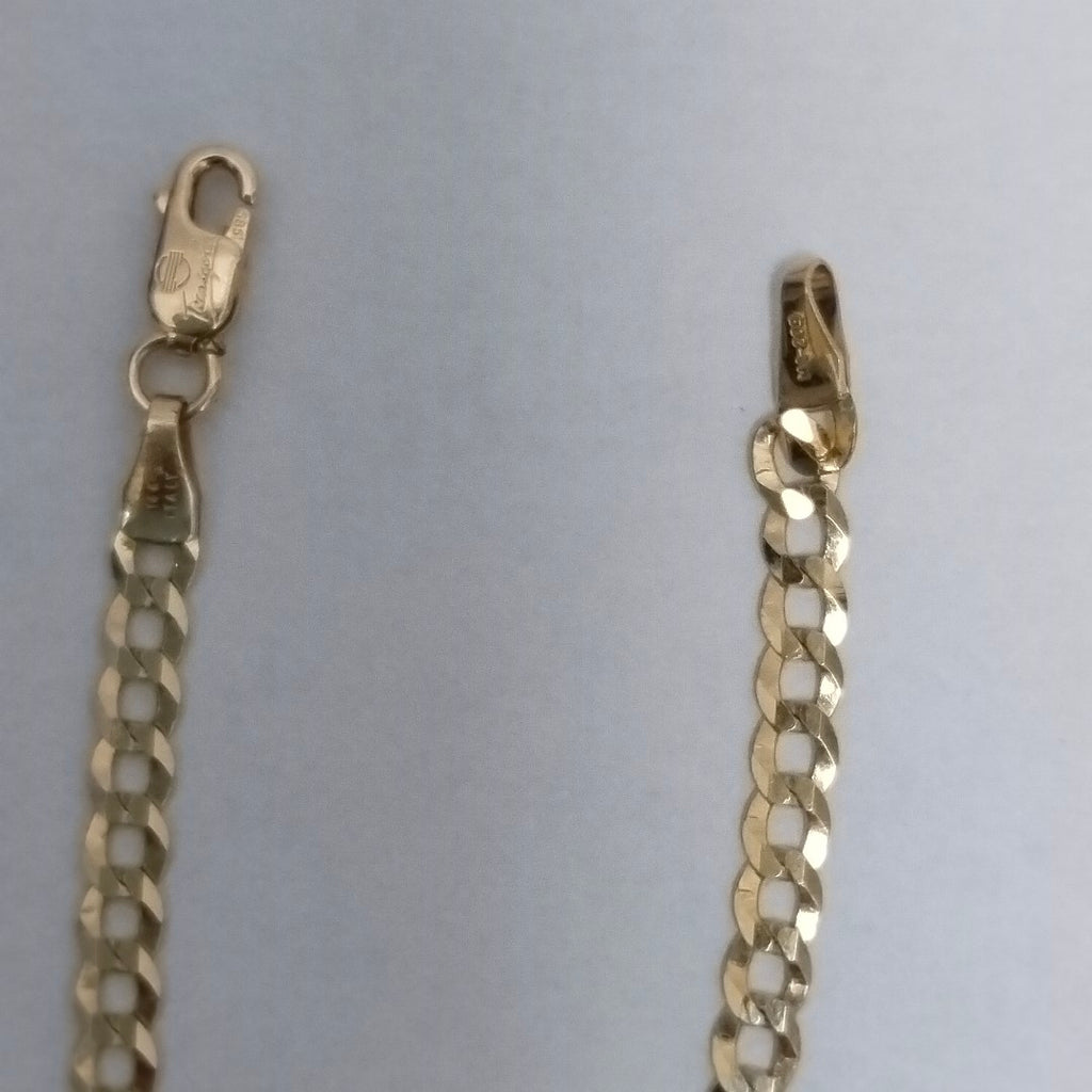 PULSERAS DAMA BARBADA AMARILLA ORO 14K 2.4 (NUEVO)