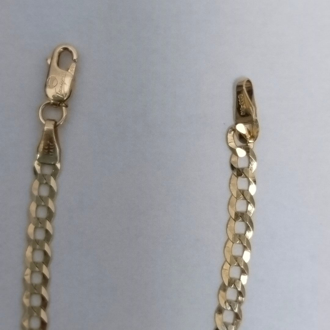 PULSERAS DAMA BARBADA AMARILLA ORO 14K 2.4 (NUEVO)