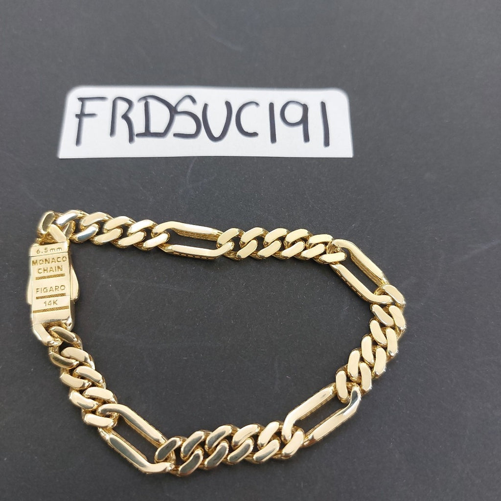PULSERA MONACO ORO 14K 6.6 (NUEVO)