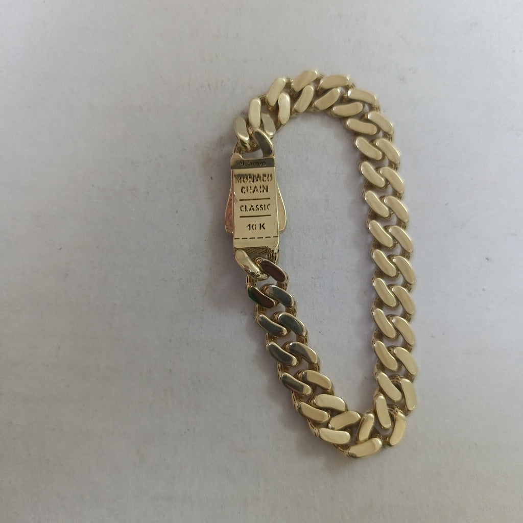PULSERA MONACO ORO 10K 11.1 (NUEVO)