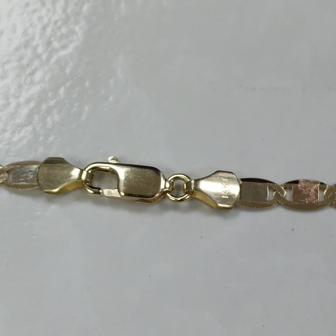 CADENAS VALENTINA/ESPEJO ORO 14K 10.8 (NUEVO)