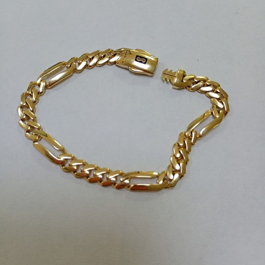 PULSERA MONACO ORO 14K 6.8 (NUEVO)