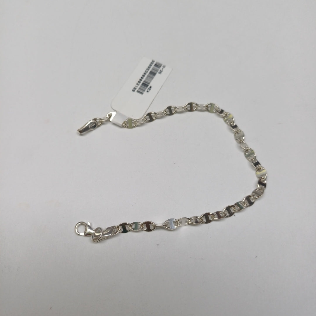 PULSERA TEJIDO ESPECIAL PLATA .925 18 CM 3.3 GR (NUEVO)