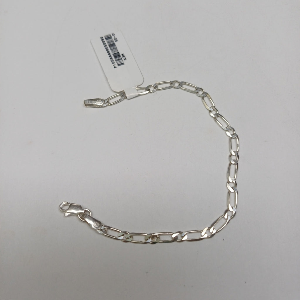 PULSERA TEJIDO 1X1 PLATA .925 18 CM 3.5 GR (NUEVO)