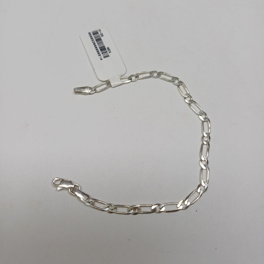 PULSERA TEJIDO 1X1 PLATA .925 18 CM 3.5 GR (NUEVO)