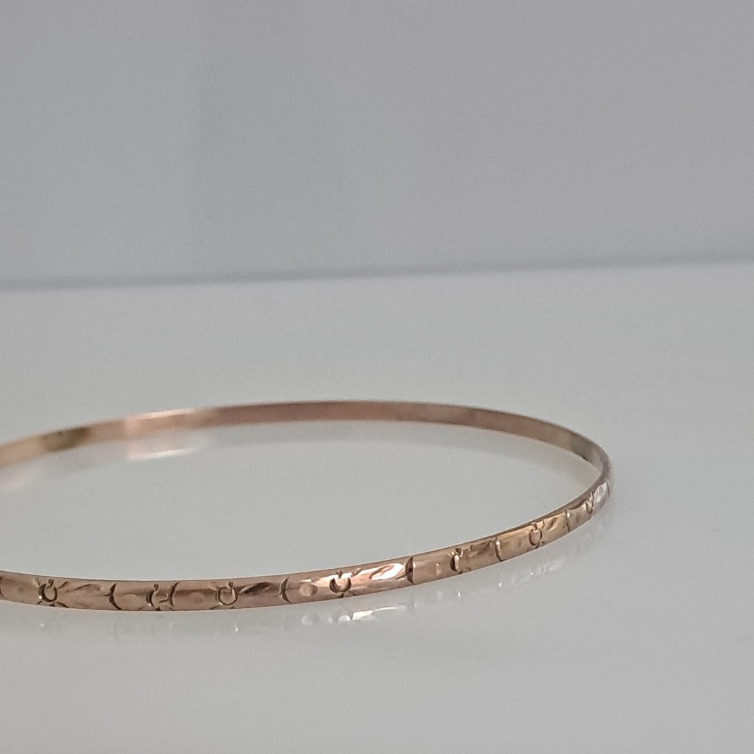 PULSERA RIGIDA ORO 8 K 3.9 GRMS (SEMINUEVO)