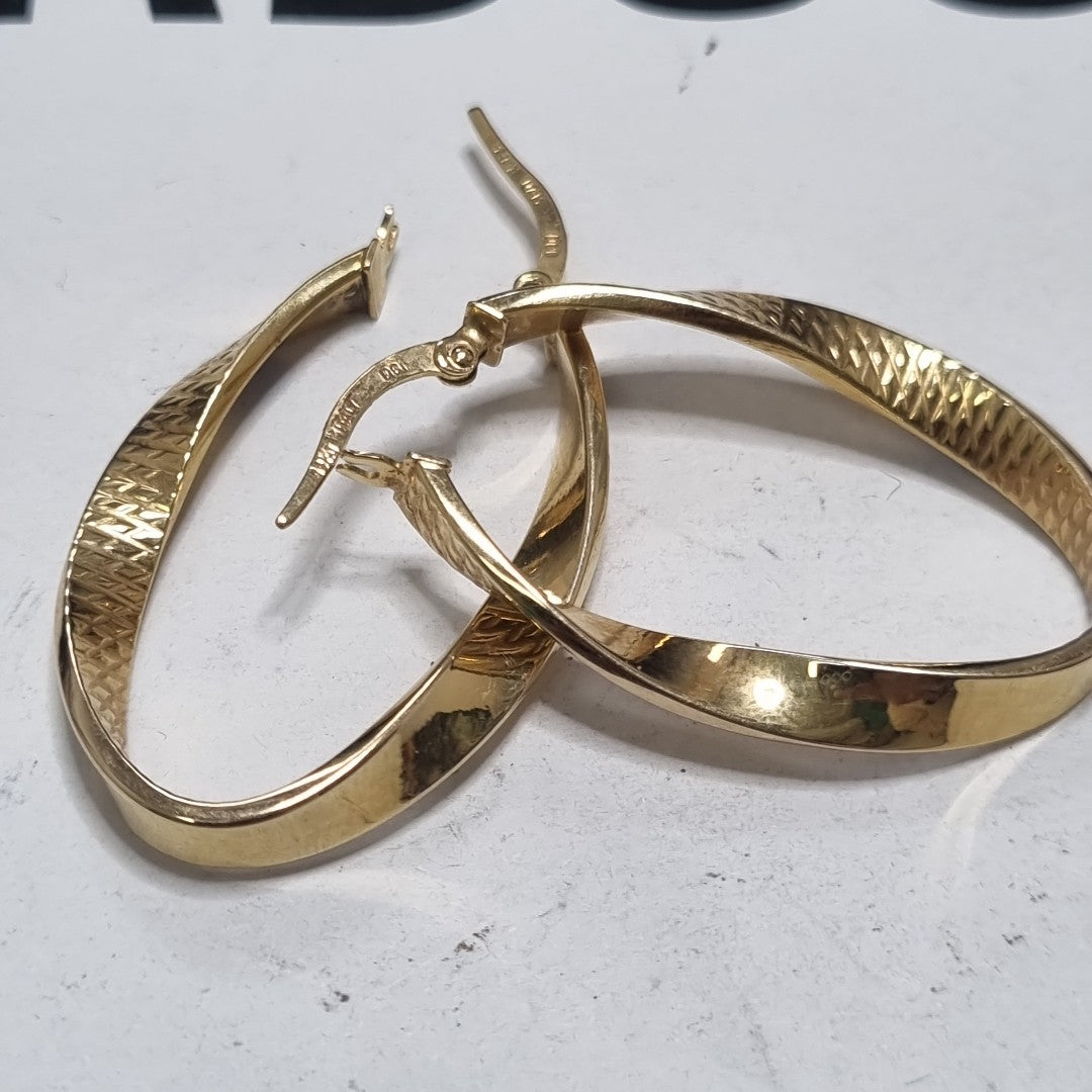 ARRACADAS PAR ORO 14 K 2.3 GRMS (SEMINUEVO)