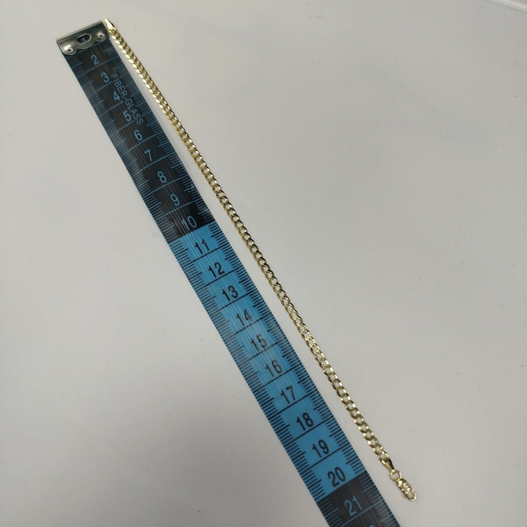 PULSERAS CABALLERO BARBADA AMARILLA ORO 14K 2.7 (NUEVO)