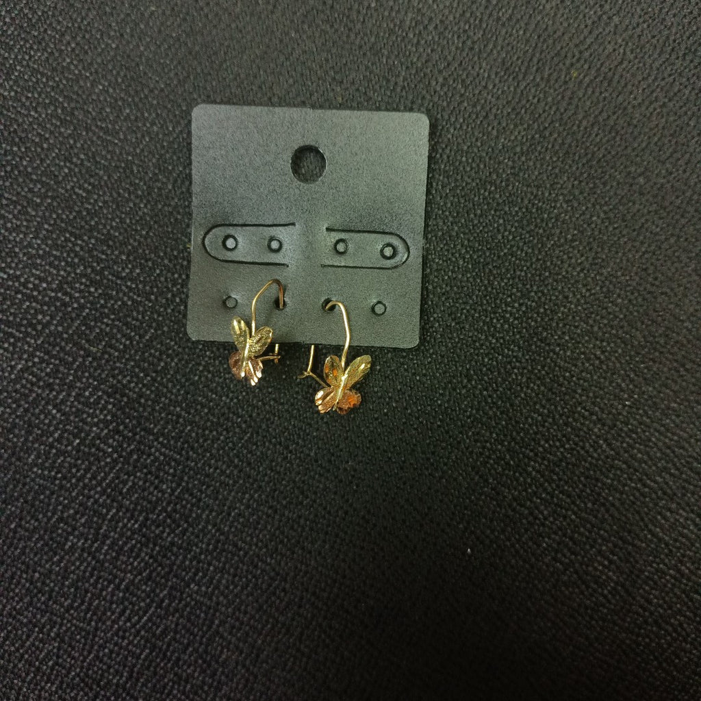 ARETES PAR ORO COMBINADO 14 K 1,20 GRMS (SEMINUEVO)