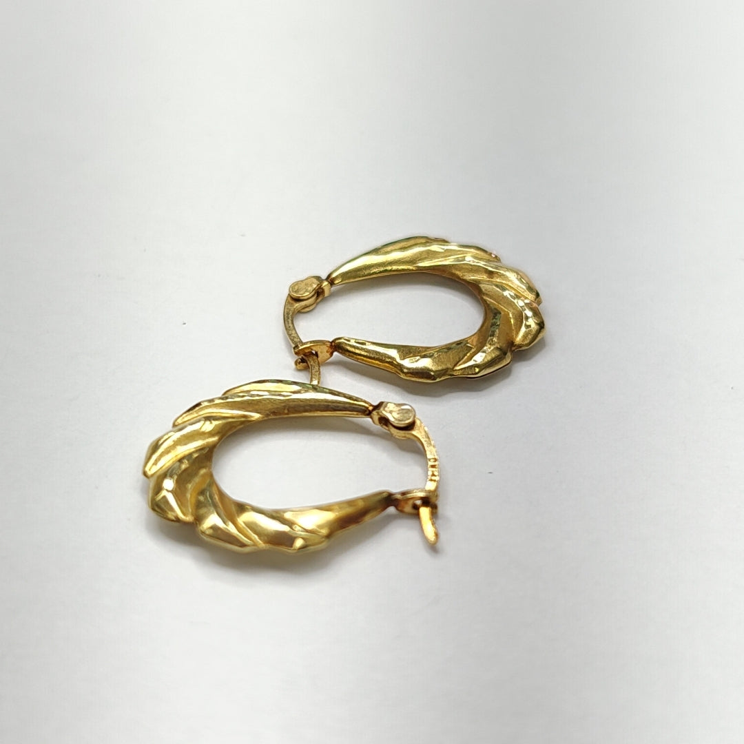 ARRACADAS PAR ORO 14 K 1.6 GRMS (SEMINUEVO)