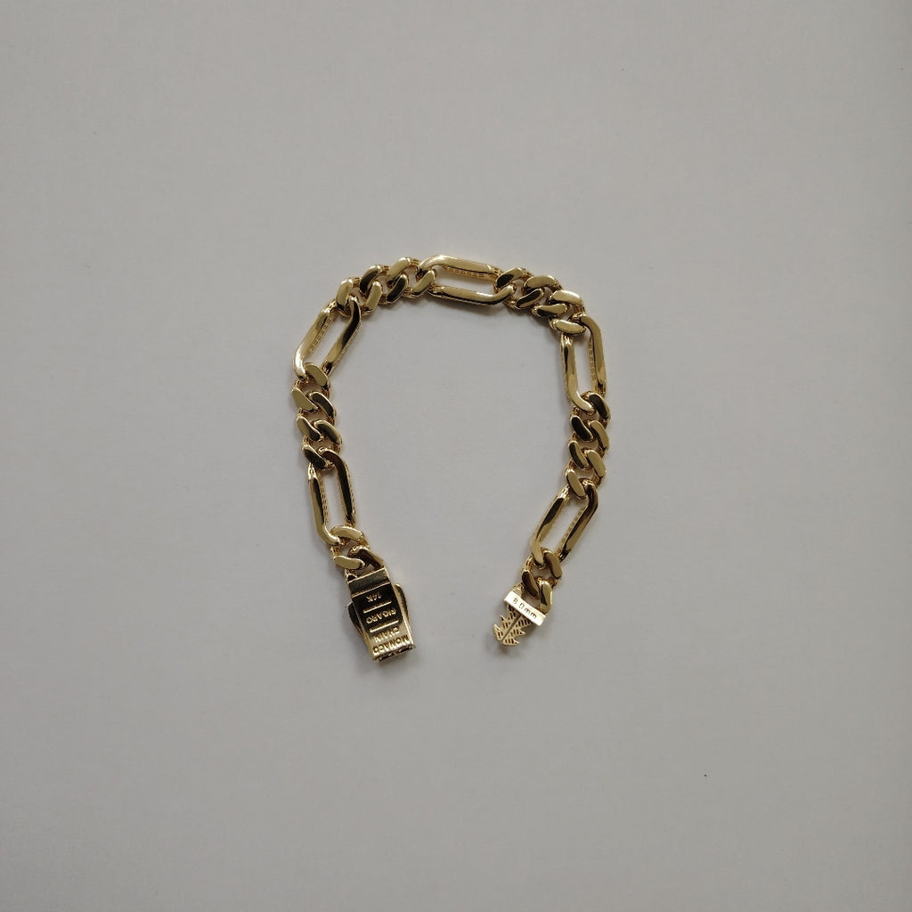 PULSERA MONACO ORO 14K 10 (NUEVO)