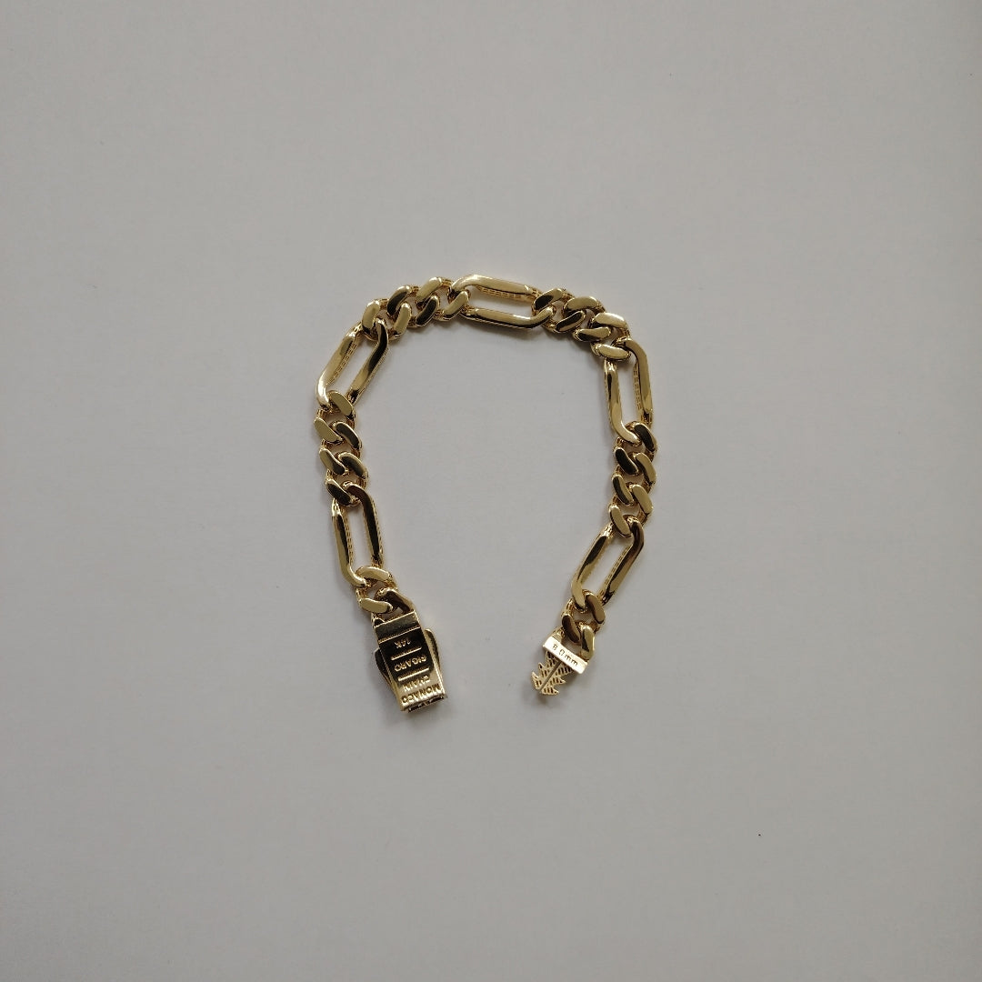 PULSERA MONACO ORO 14K 10 (NUEVO)