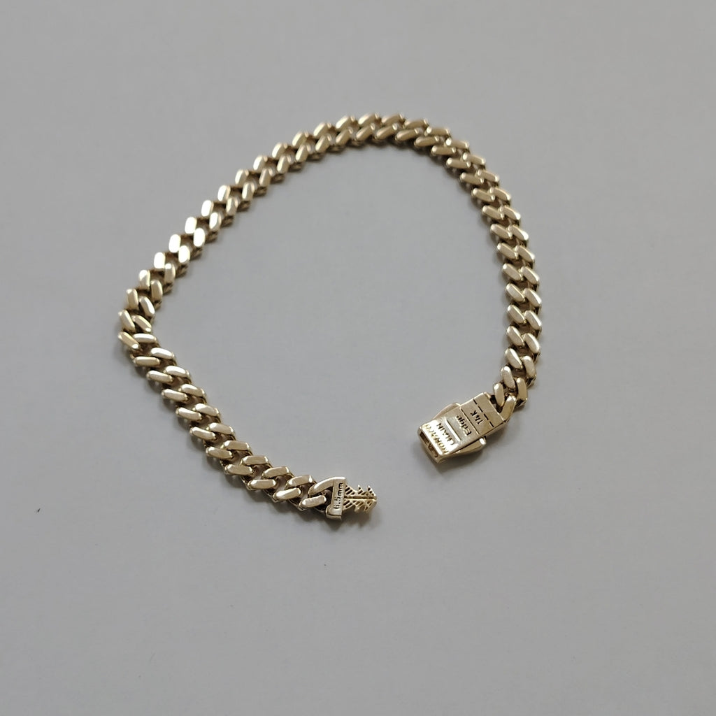 PULSERA CABALLERO MONACO ORO 14K 8.7 (NUEVO)