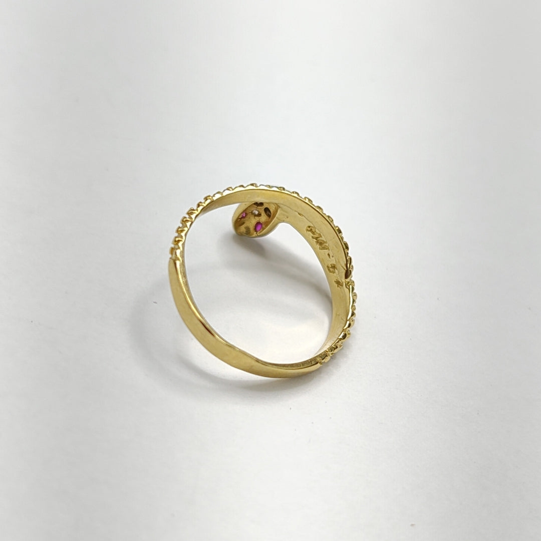 ANILLITO ORO COMBINADO 14 K 2.5 GRMS (SEMINUEVO)