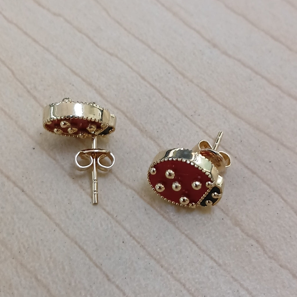 BROQUELES ORO 14K 2.7 (NUEVO)