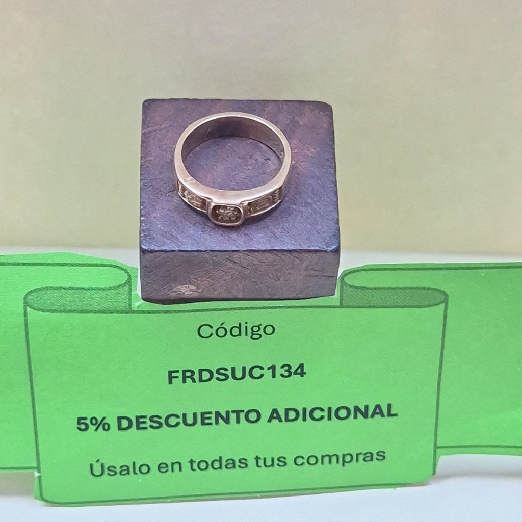 ANILLO DE GRADUACIÓN ORO 10 K 3.8 GRMS (SEMINUEVO)