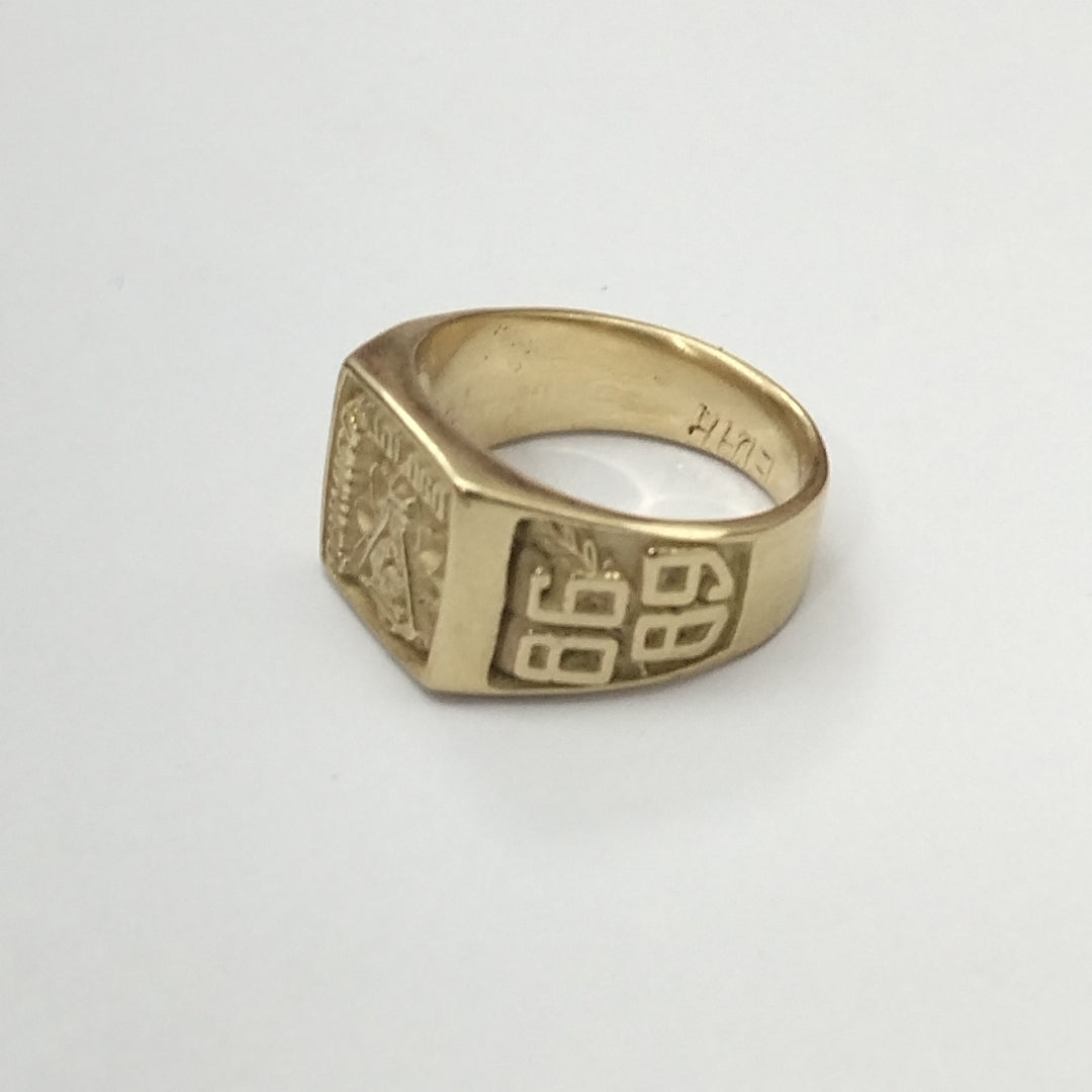 ANILLO DE GRADUACIÓN ORO 14 K 6 GRMS (SEMINUEVO)