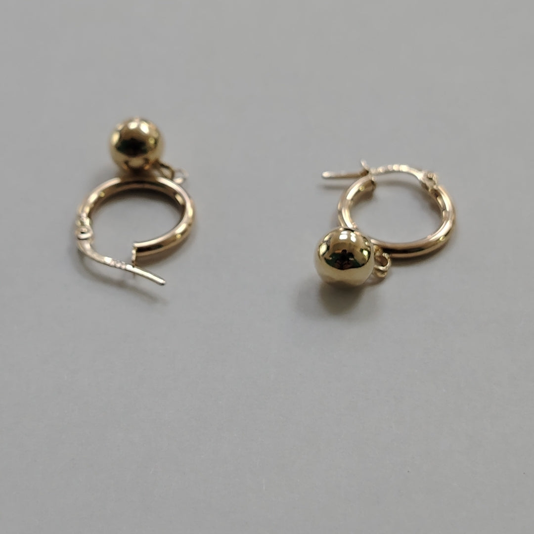 ARRACADAS ORO 14K 1.5 (NUEVO)
