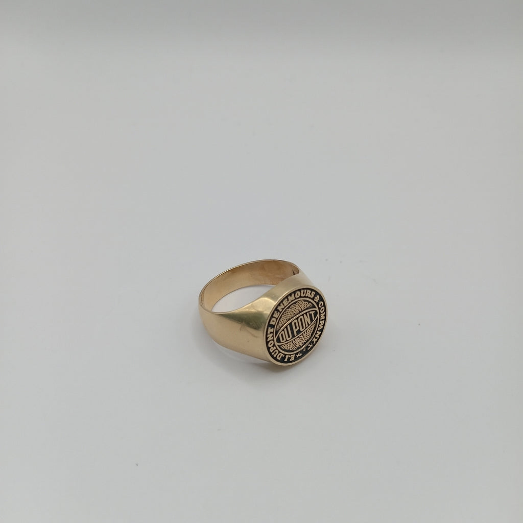 ANILLO CONMEMORATIVO ORO 14 K 9 GRMS (SEMINUEVO)