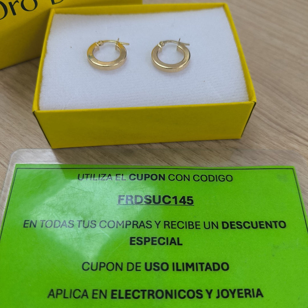 ARRACADAS ORO 14K 1.3 (NUEVO)